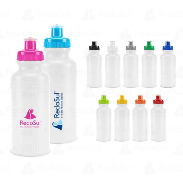 RD 8115700 -Squeeze personalizado com Corpo Branco 500 ml RD 8115700 -Squeeze personalizado com Corpo Branco 500 ml
